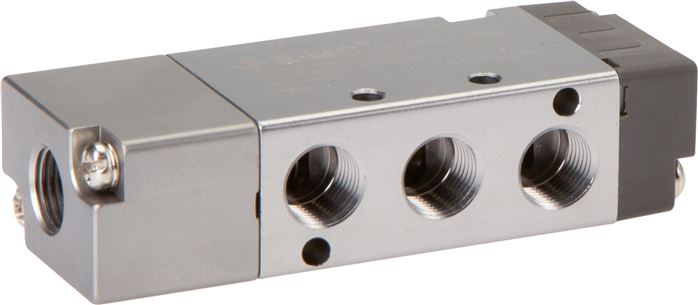 Exemplary representation: 5/2-way pneumatic valve with spring return