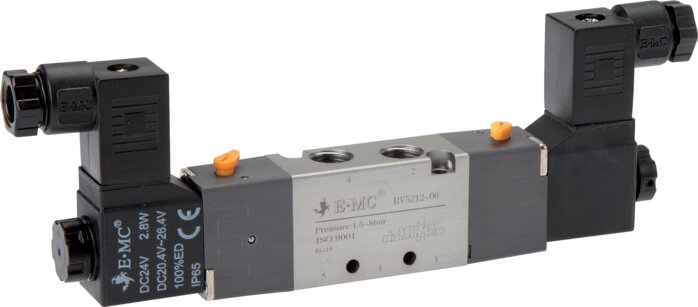 Exemplary representation: 5/2-way solenoid pulse valve